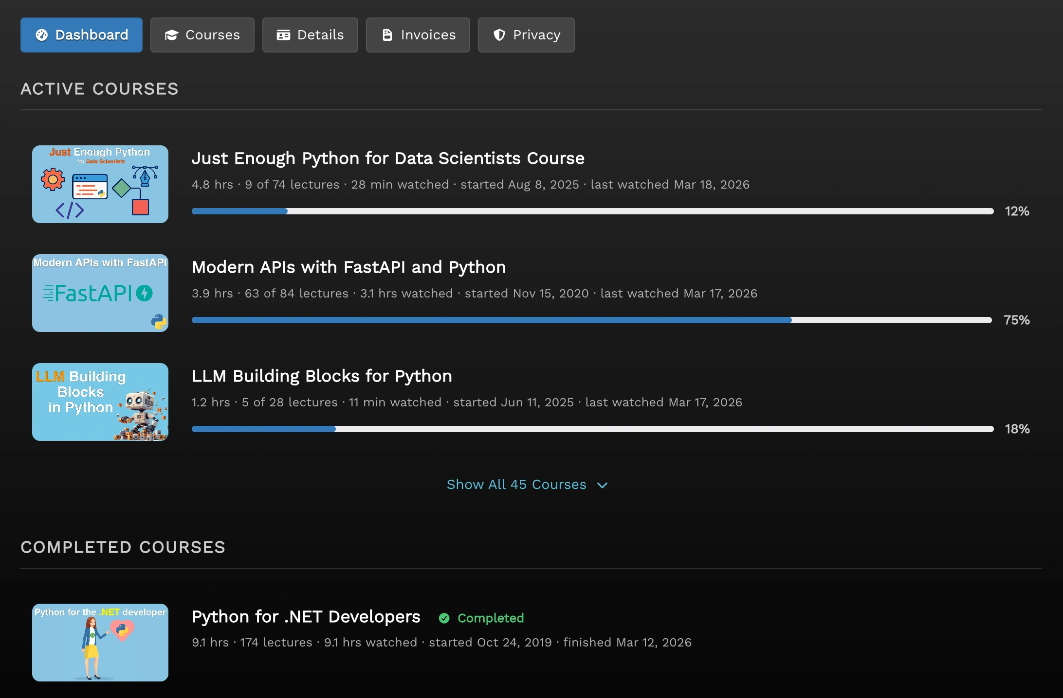 Updates from Talk Python - March 2026
