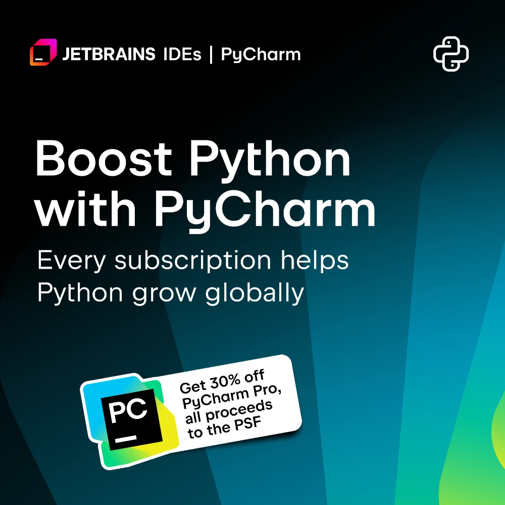 PyCharm, code STRONGER PYTHON: Click to learn more and view their offers. Even just visiting the site helps support the podcast. Thank you! Sponsor: JetBrains